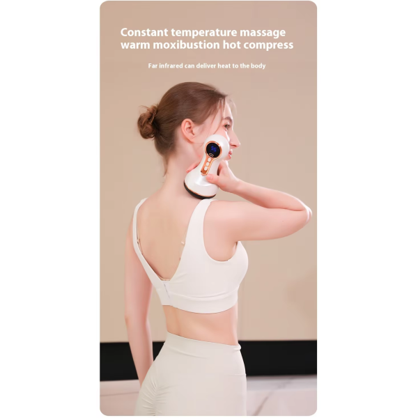 Professional Electric Bian Stone Heating Massage Device for Abdominal Care Digestive Support Thermal Therapy OEM Manufacturer
