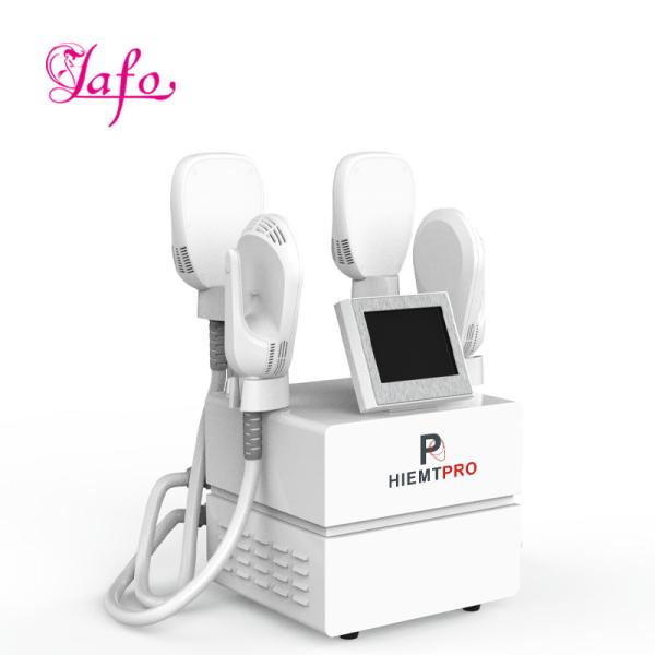 Newest Multifuntion 4 handles ems electromagnetic build muscle burn fat slimming machine hiemt for slimming