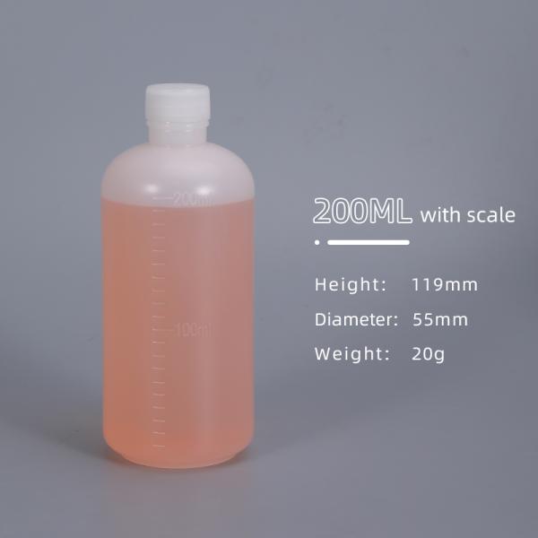 Tipo de sellado Botella de reactivo Hdpe de plástico para análisis de laboratorio