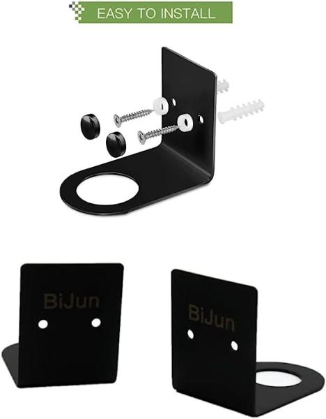 Wall Mounted Soap Bottle Dispenser Holder Single Tier Hanging Rack for Hand Pump Bottles