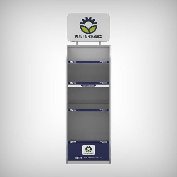 Retail Store Fixture Metal 4-tier Display Stands For Plant Mechanics