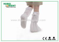 Capa de bota descartável revestida com revestimento de PP CPE com sola antiderrapante de PVC Capa de bota descartável