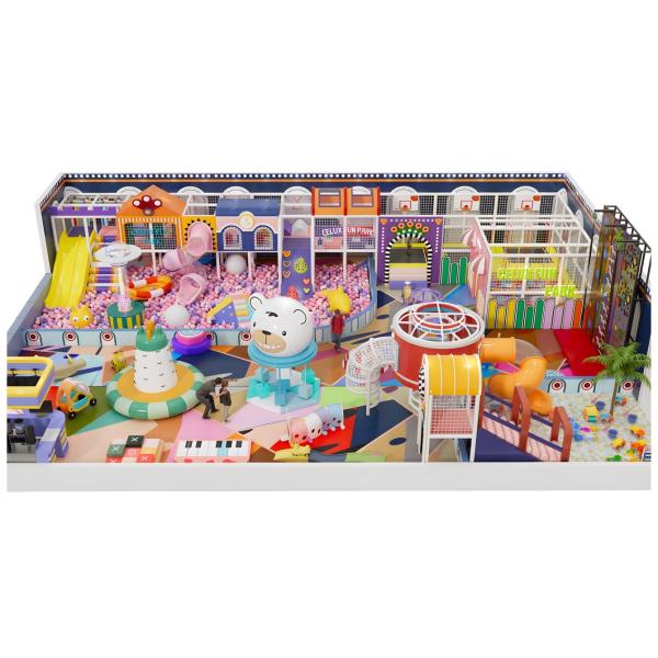 Shopping Malls Commercial Soft Play Equipment With Ball Pit And Slide