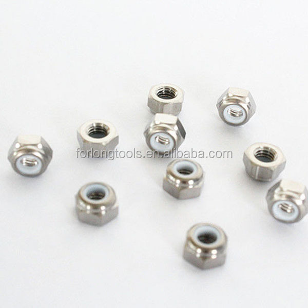 Титановый сплав M6x1.25 Hex Flange Head Lock Nuts с универсальной отделкой и нейлоновой вставкой, соответствующей требованиям стандарта DIN