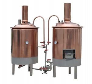 800L Electric Heated Pub Brewing System Red Cooper Materials With Semi - Antomatic Control