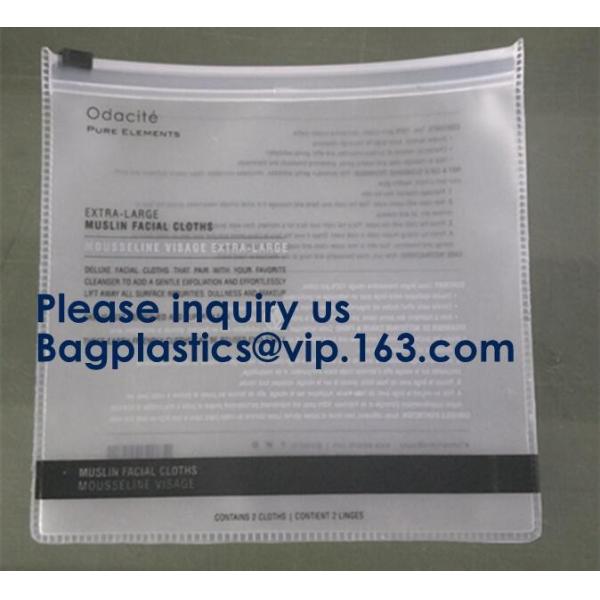 Slider Zipper Cosmetic Pvc Bag Clear Vinyl Pvc k Bag,Matte PVC Zipper Slider Bag With Ring, Bagease, Bagplastics
