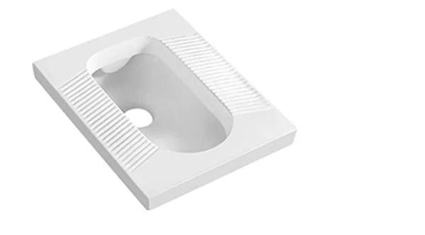 S Trap Toilet Squatting Bowl 600X460X220mm Flush Squat Toilet