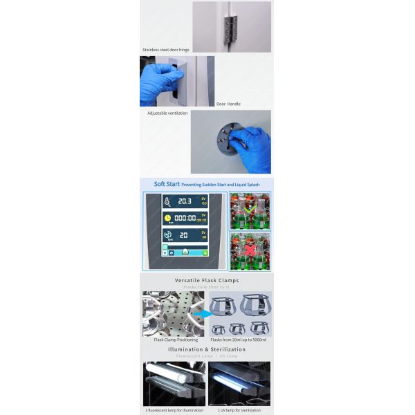 Non-refrigerated Orbital-Linear Laboratory Incubator Shaker ST-210