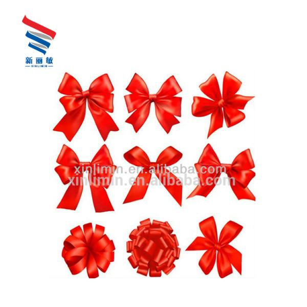 Minimum Quantity Required Customizable Red Mini Ribbons for All Kinds of Gift Boxes