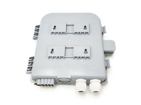 4-8core FTTH outdoor Fiber Distribution Box fiber optic termination box , Water-proof design for outdoor uses.