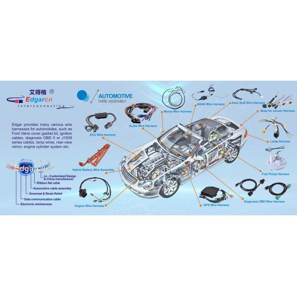 UL CUL Listed Lamp Wire Harness OEM Wire Assembly Custom Wire Harness with IATF16949