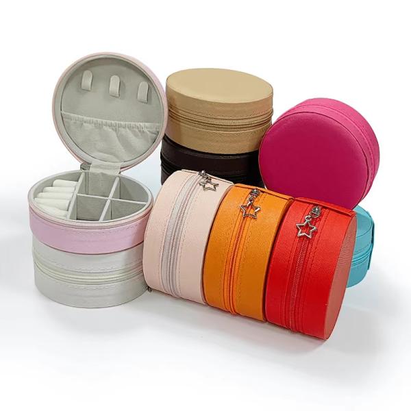 High End Portable Pink Jewelry Set Box Earrings Rings Necklaces Bracelets Bracelets Jewelry Storage Box