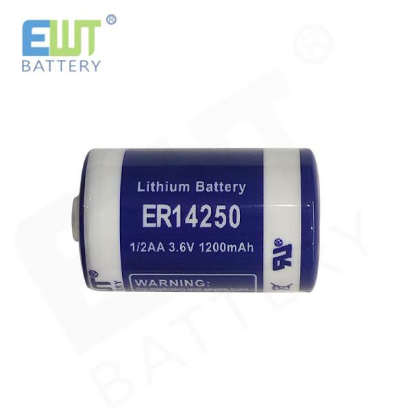 3.6v primary lithium thionyl chloride li-SOCl2 ER14250 3.6V 1200mAh 1/2AA TL-4902, TLL-5902, LS14250, XL-050F, SB-AA02, PT-2150