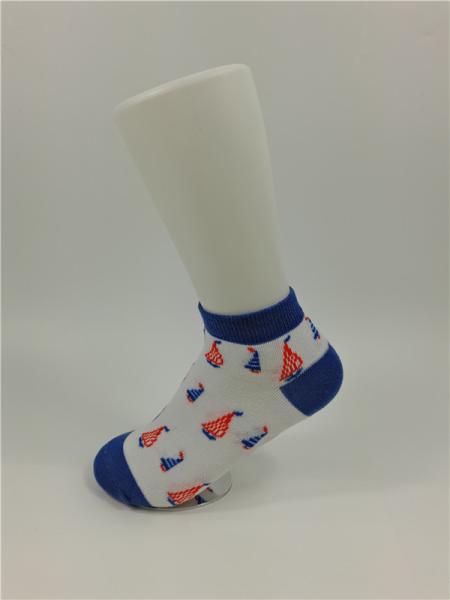 Antibacterial Fabrics Pure Cotton Socks With Elastane No Show Socks Type