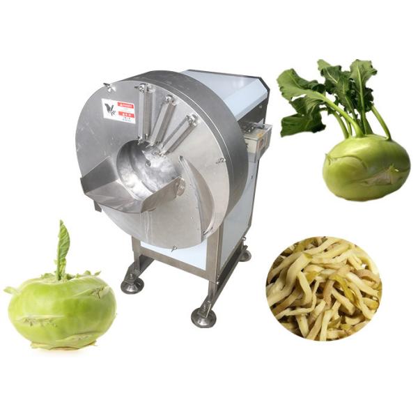 Mustard Shredding Vegetable Processing Machine Kohlrabi Strip Cutting Equipment