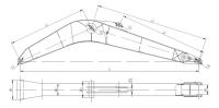 No 1 Excavator Long Boom Arm For 3 Ton 50 Ton Excavator Use Q690D