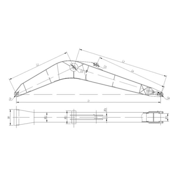 18m 20m 22m Long Boom Excavator for Sale for Dredging Slope Leveling
