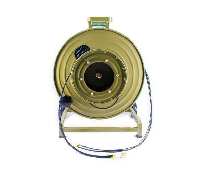 Conjunto de cabo exterior da fibra, carretéis de cabo de fibra ótica retráteis mentais