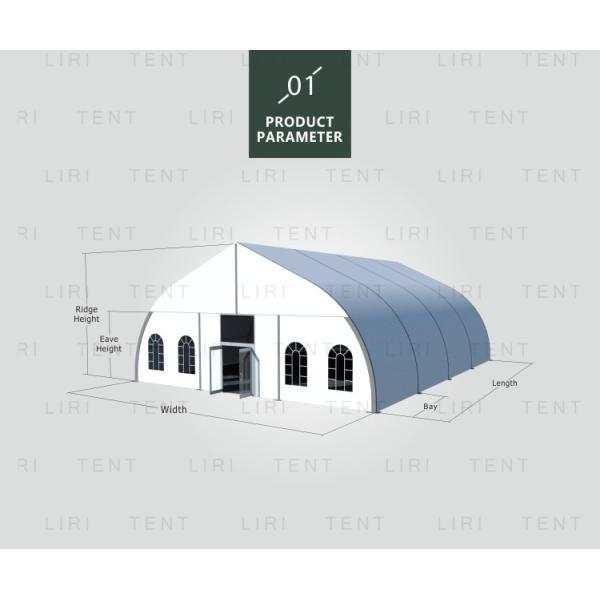 Big Outdoor Event Tents With Aluminum Frame PVC Waterproof Cover Curve Heart Shaped