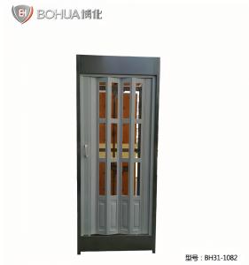 Folding Door Enclosed Eyewash Booth 304 Stainless Steel With Push Handle