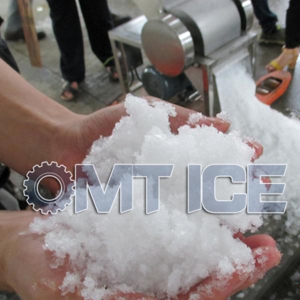Electric Stainless Steel Ice Crushing Machine for Round Ice Block 10-100ton/24hrs Performance