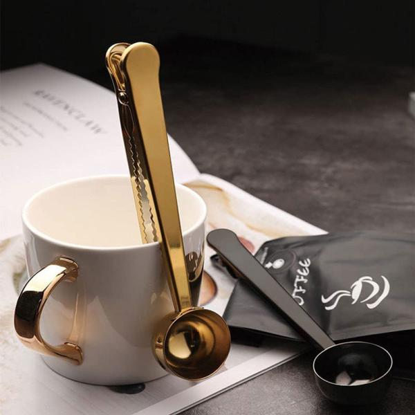 Multicolor 304 Stainless Steel Coffee Scoop With Long Handle