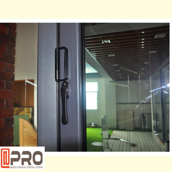 Tamanho personalizado Windows Bifold do alumínio das energias eólicas para a janela de vidro de dobramento frameless residencial e comercial