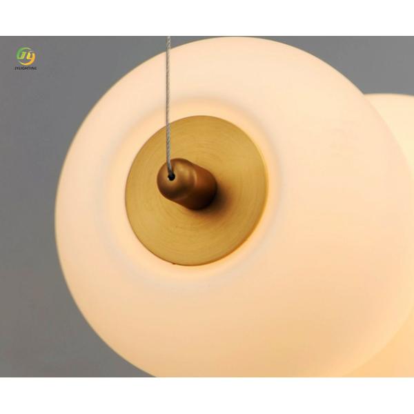 JYLIGHTING Lámpara colgante moderna minimalista japonesa para comedor, dormitorio de diseño artístico, personalidad creativa, nórdica, de cristal, moderna