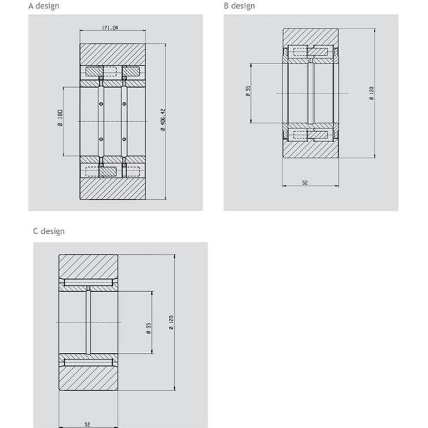 BNUP4092171 Four Row Cylindrical Roller Bearing Backing up roller bearing