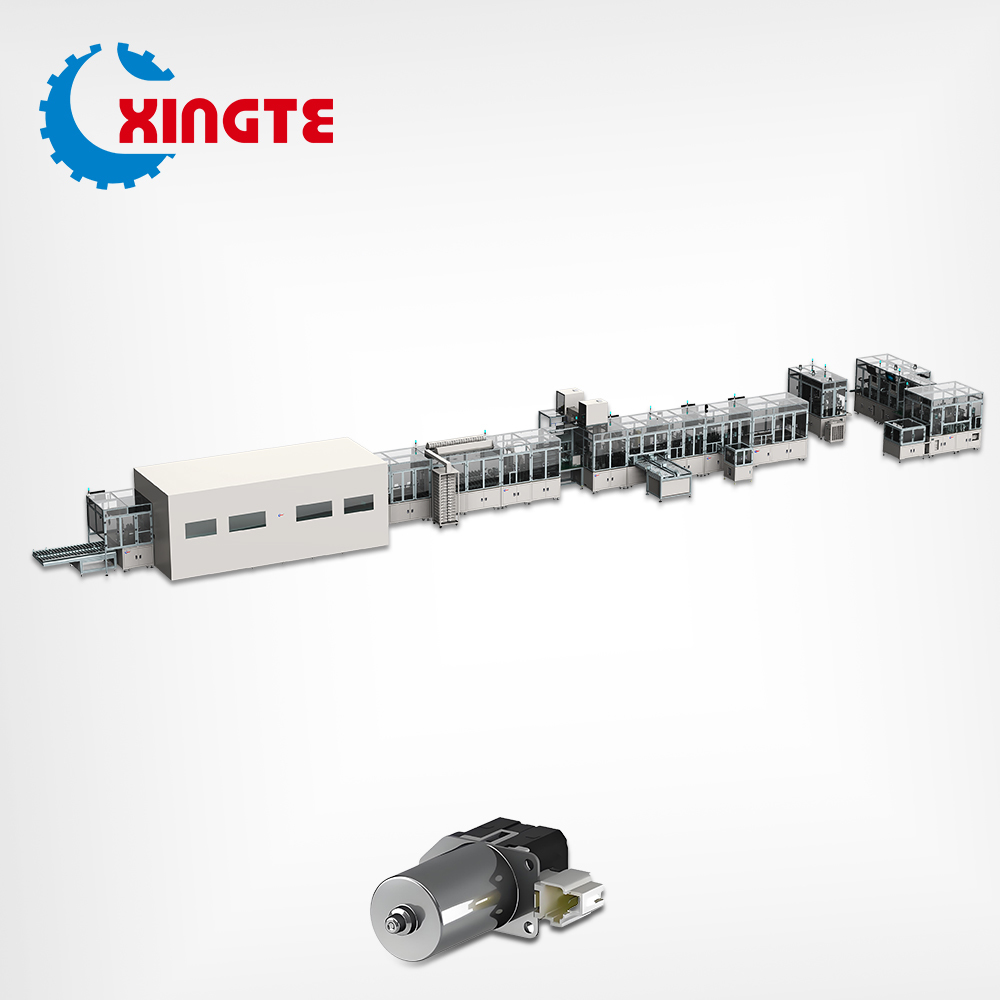 Horizontal Motor Automatic Line with 450 PCS/H UPH, >98% Yield Rate, and Dual Flyer Winding for Automotive Seat Motors