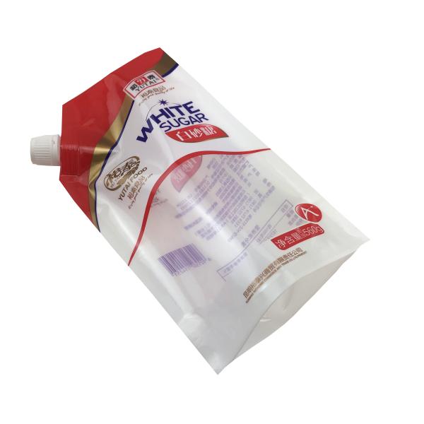Manufacturer Gravure Printing Portable Nozzle Juice Pouch Standing Spout bag for Aseptic Suction Nozzle Beverage Packaging Bags