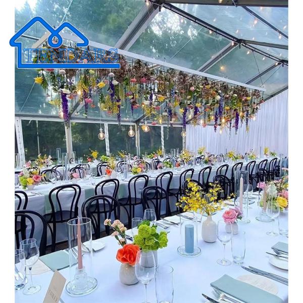 Full Sidewall Holiday Party Marquee Tents Waterproof PVC Aluminum Alloy Frame Canopy Structure