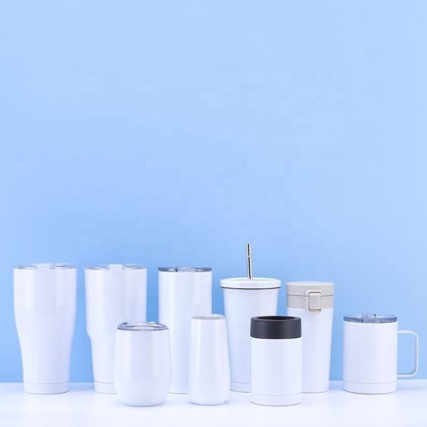 Copo de transferência de calor de aço inoxidável personalizado para sublimação de tintura caneca de café para viagem
