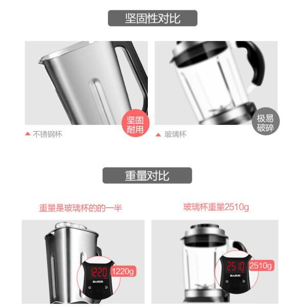 9540 motor 2L heating electric blenders/ juicer blender/ soup blender home appliance heating XW-789