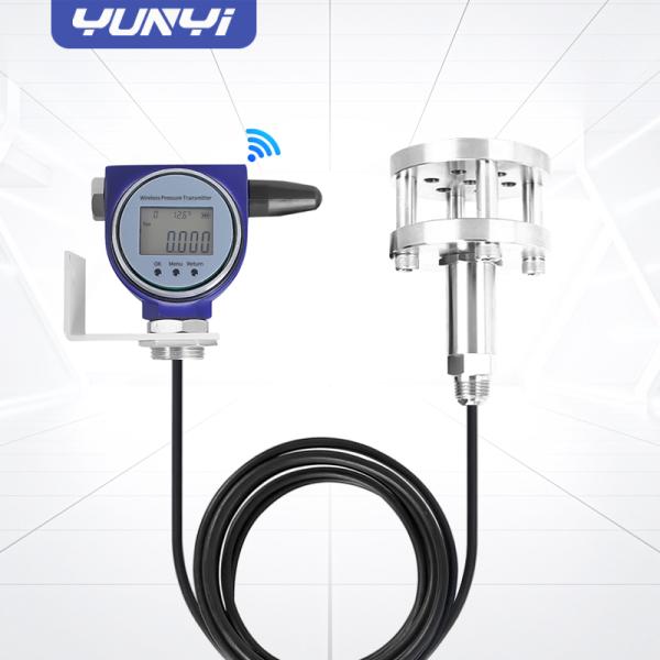 Capteur de niveau sans fil à double bride Yunyi Sanitary, non colmatant, LCD, CIP, pour l'industrie agroalimentaire