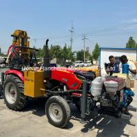 Machine de forage montée sur tracteur capable de forer à 200 m de profondeur
