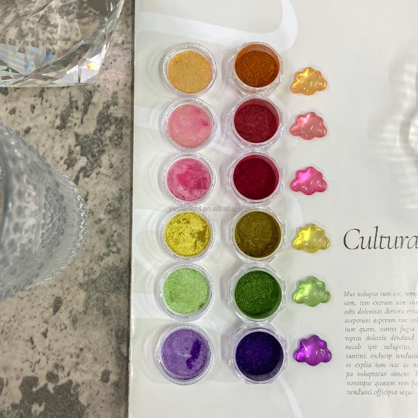 Nail glitters magic mirror powder super bright ultra-fine Aurora chrome nail powder powder golden red green nail decoration