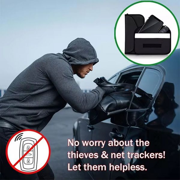 Mobile Phone RF Signal Blocking Bag Water Resistant Radiation Shield Phone Case