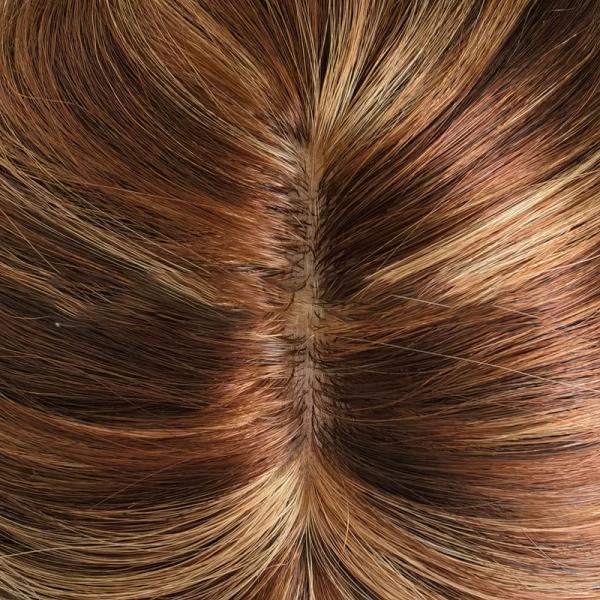 High Density European Free Part Silk Top Base 1B Real Remy Raw Hair Toupee Wig Pieces Toppers for Women