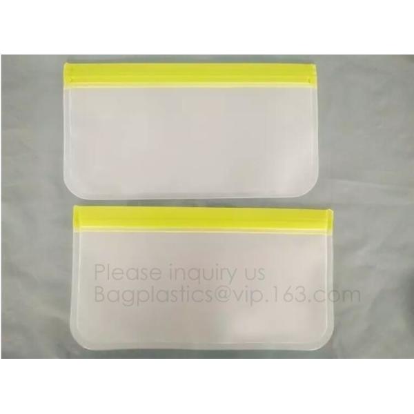 Oem reusable eco friendly peva plastic Zip lockk sandwich snack food storage bag,silicone Zip lockk reusable sandwich storag