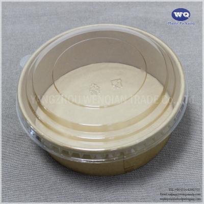 Factory Offer Wholesale 750ml/830ml Eco Friendly Kraft Paper Salad Bowl -Reliable Paper Small Paper Bowls With PET Lid