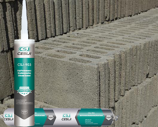 Roof / Curtain Wall Silicone Weatherproofing Sealant 90 Elastic Recovery Rate