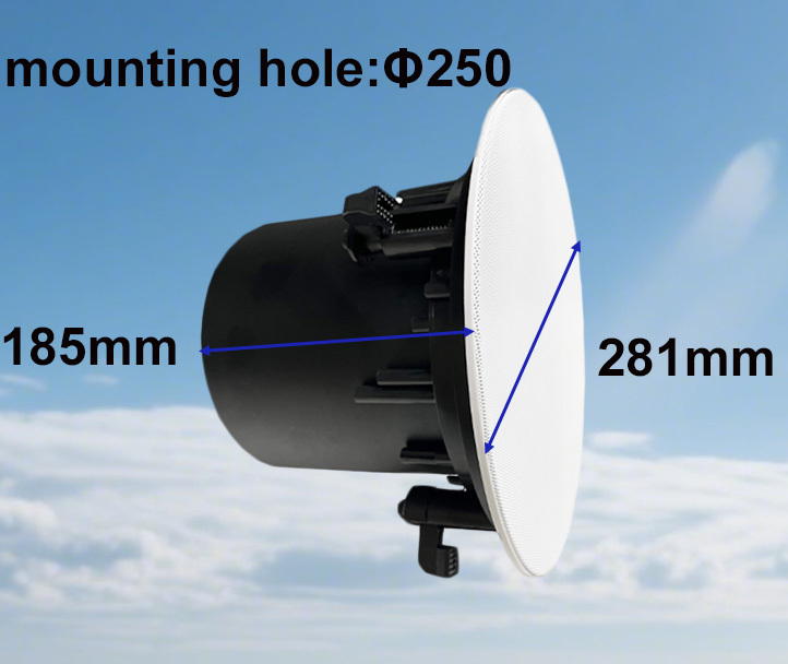 5W-40W 8 In Ceiling Speakers 100V 70V 8 Ohm Ceiling Speakers