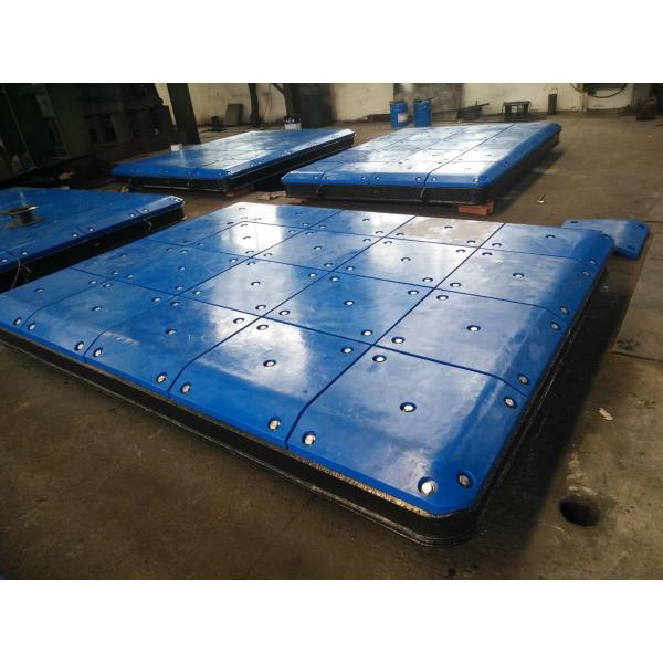 Marine Fendering System Bumper Plate With PE Face Pads , Marine Panels