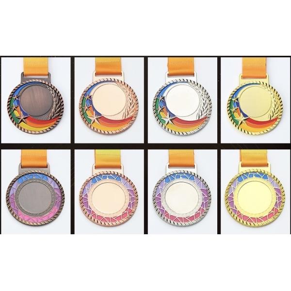 Custom Zinc Alloy Personalized Medal with 65mm Size and Soft Enamel/Die Cast Finish for Engraving