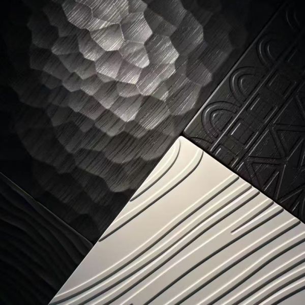 Eco Friendly 3D Geometric PVC Film Scuff Resistant Thermoformable PVC Film