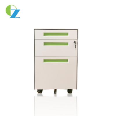 Convenient Mobile Pedestal Cabinet 3 Drawer for Office / School File Storage
