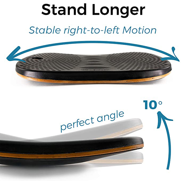 Anti Fatigue Standing Balance Board Wood PU Stability trainer