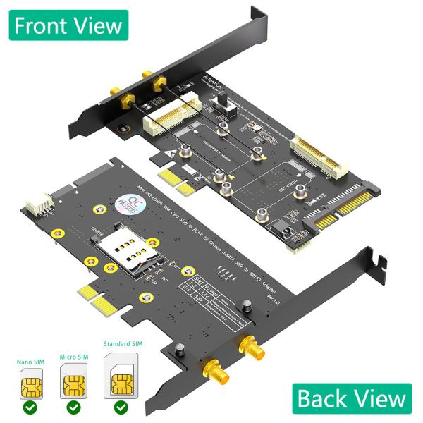 Mini PCIE WiFi Adapter  1x Msata Pcie Card SATA3 4G LTE Msata Wifi Card