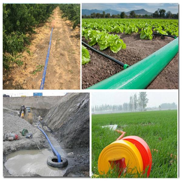 1inch 2inch 3inch 4inch 6inch 8inch PVC flexible dischargable agricultural irrigation Layflat water tubing pipe tape hos